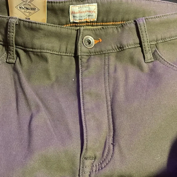 Weatherproof Vintage Men’s Fleece Lined Pant - Green #17 - Picture 3 of 11
